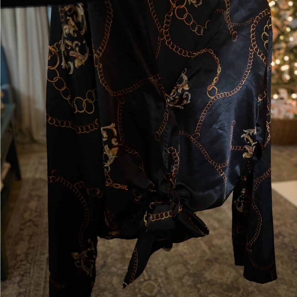 Buddy Love Black and Gold Chain Blouse - Picture 7 of 9